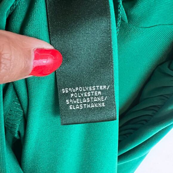 NEW Ralph Lauren Green Knee Length Mini Cocktail Women's Dress Size 8 - Picture 5 of 7